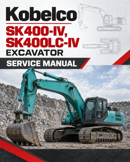 Kobelco SK400-IV, SK400LC-IV Excavator Service Manual Kobelco SK400-IV, SK400LC-IV Excavator Service Manual