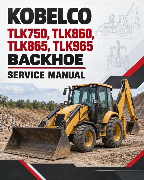 Kobelco TLK750, TLK860, TLK865, TLK965 Backhoe Service Manual