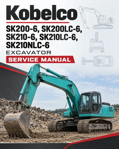 Kobelco SK200-6, SK200LC-6, SK210-6, SK210LC-6, SK210NLC-6 Excavator Service Manual Kobelco SK200-6, SK200LC-6, SK210-6, SK210LC-6, SK210NLC-6 Excavator Service Manual