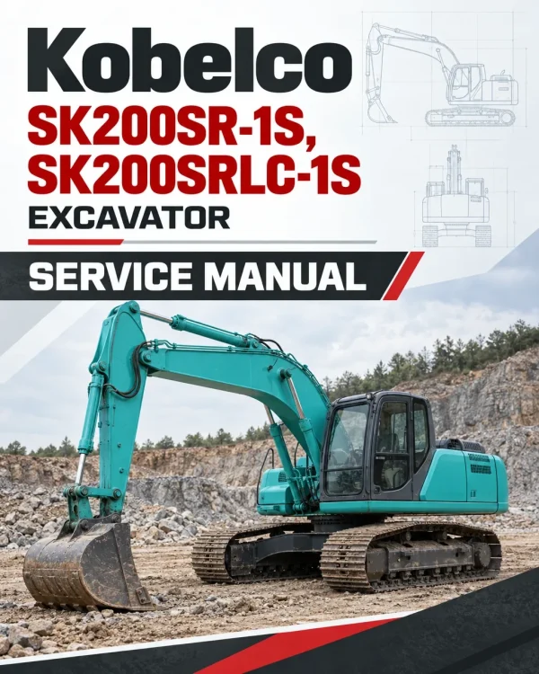Kobelco SK200SR-1S, SK200SRLC-1S Excavator Service Manual