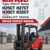 Linde Type 1313 CT Series Forklift Truck: H25CT, H27CT, H30CT, H32CT Repair Service Manual Linde Type 1313 CT Series Forklift Truck: H25CT, H27CT, H30CT, H32CT Repair Service Manual