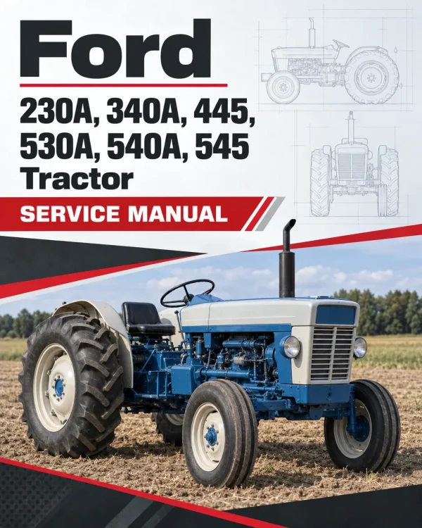 Ford 230A, 340A, 445, 530A, 540A, 545 Tractor Service Manual Ford 230A, 340A, 445, 530A, 540A, 545 Tractor Service Manual