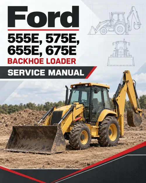 Ford New Holland 555E, 575E, 655E, 675E Backhoe Loader Service Manual