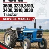 Ford 3600, 3230, 3610, 3430, 3910, 3930 Tractor Service Manual
