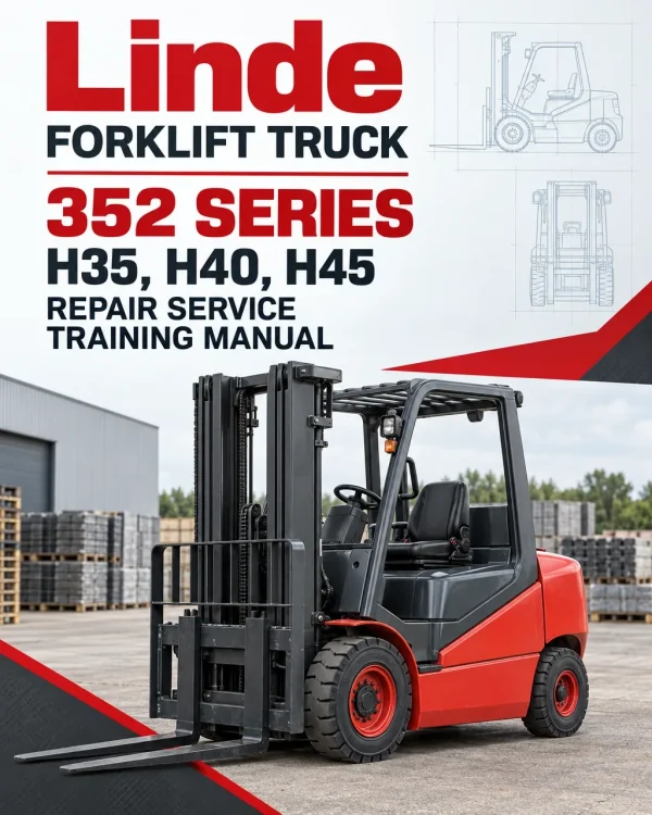 Linde Forklift Truck 352 Series H35, H40, H45 Repair Service Training Manual