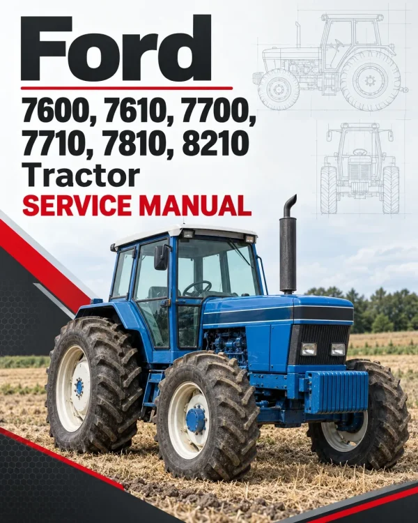 Ford 7600, 7610, 7700, 7710, 7810, 8210 Tractor Service Manual