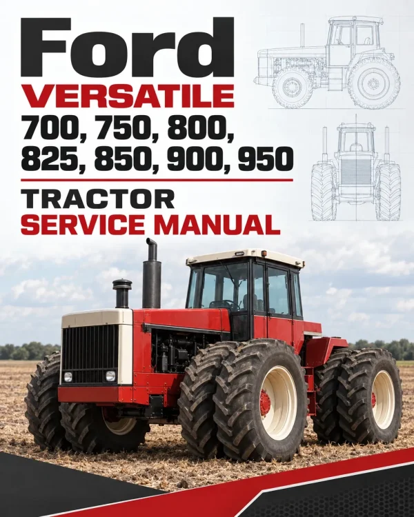 Ford Versatile 700, 750, 800, 825, 850, 900, 950 Tractor Service Manual Ford Versatile 700, 750, 800, 825, 850, 900, 950 Tractor Service Manual
