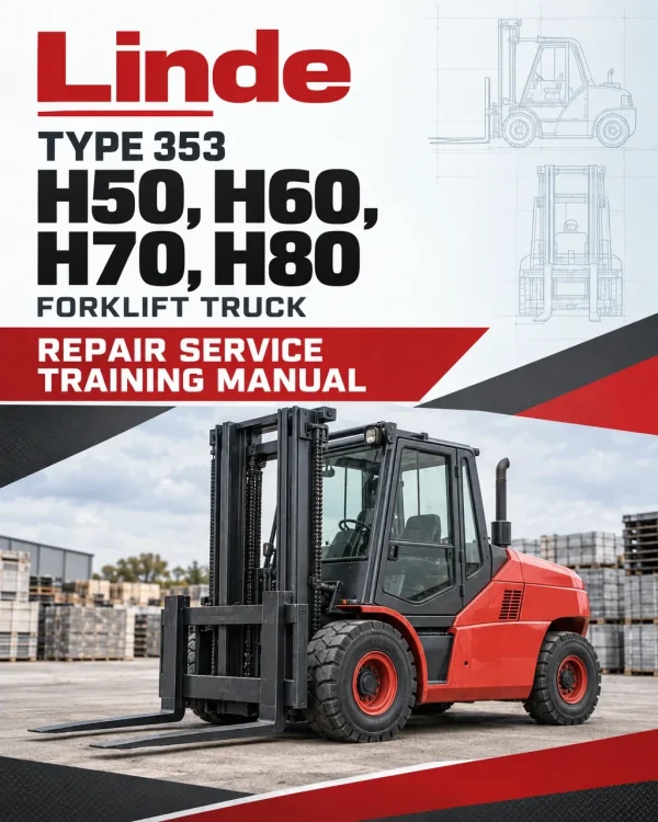 Linde Type 353 Forklift Truck: H50, H60, H70, H80 Repair Service Training Manual