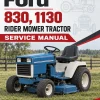 Ford 830, 1130 Rider Mower Tractor Service Manual Ford 830, 1130 Rider Mower Tractor Service Manual
