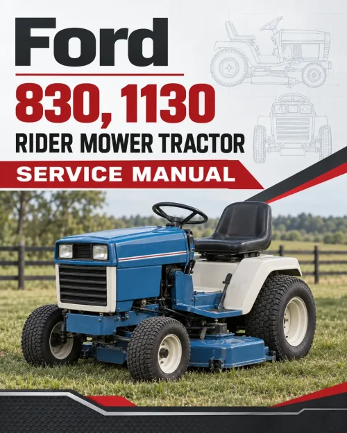 Ford 830, 1130 Rider Mower Tractor Service Manual Ford 830, 1130 Rider Mower Tractor Service Manual