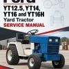 Ford YT12.5, YT14, YT16 and YT16H Yard Tractor Service Manual