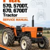 Fiat 570, 570DT, 670, 670DT Tractor Service Manual