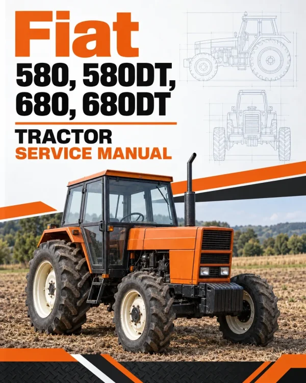 Fiat 580, 580DT, 680, 680DT Tractor Service Manual