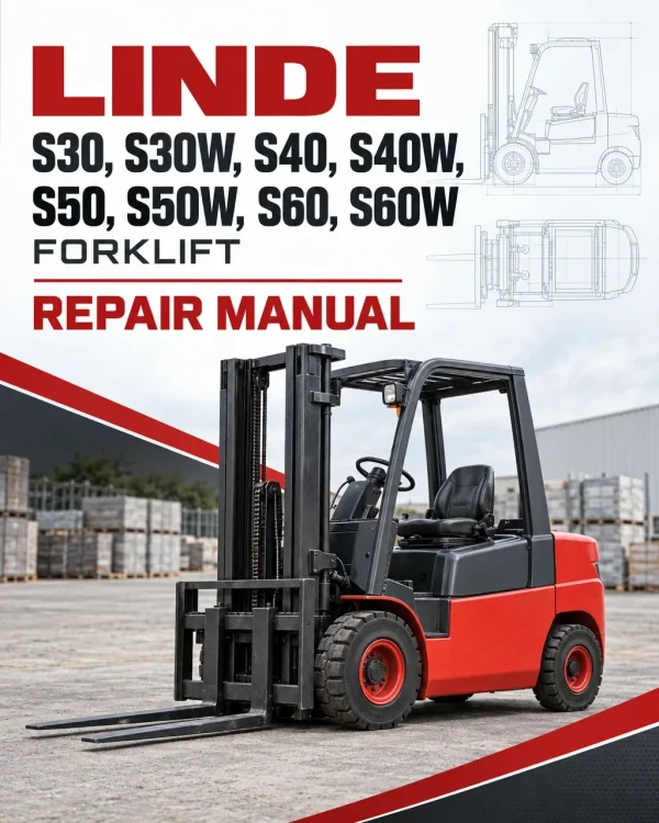 Linde S30, S30W, S40, S40W, S50, S50W, S60, S60W Forklift 316 Series Repair Manual