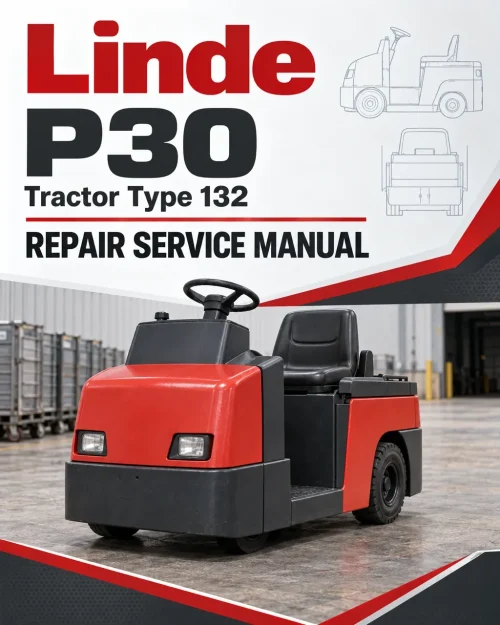 Linde P30 Tractor Type 132 Repair Service Manual Linde P30 Tractor Type 132 Repair Service Manual