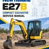New Holland E27B Compact Excavator Service Manual New Holland E27B Compact Excavator Service Manual
