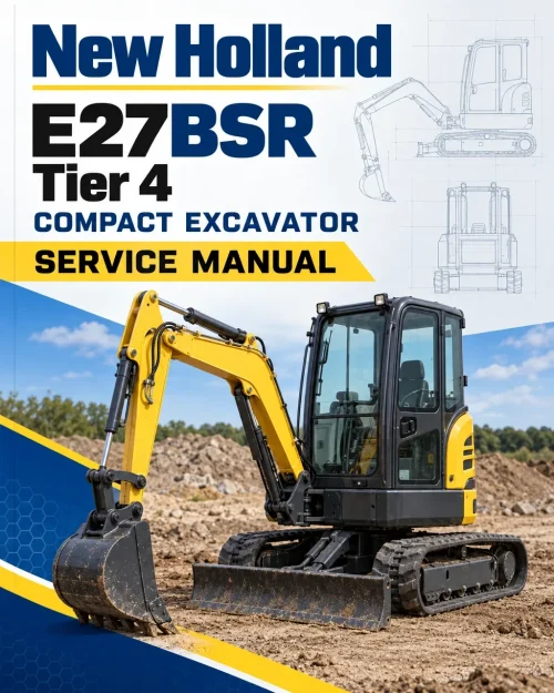 New Holland E27BSR Tier 4 Compact Excavator Service Manual