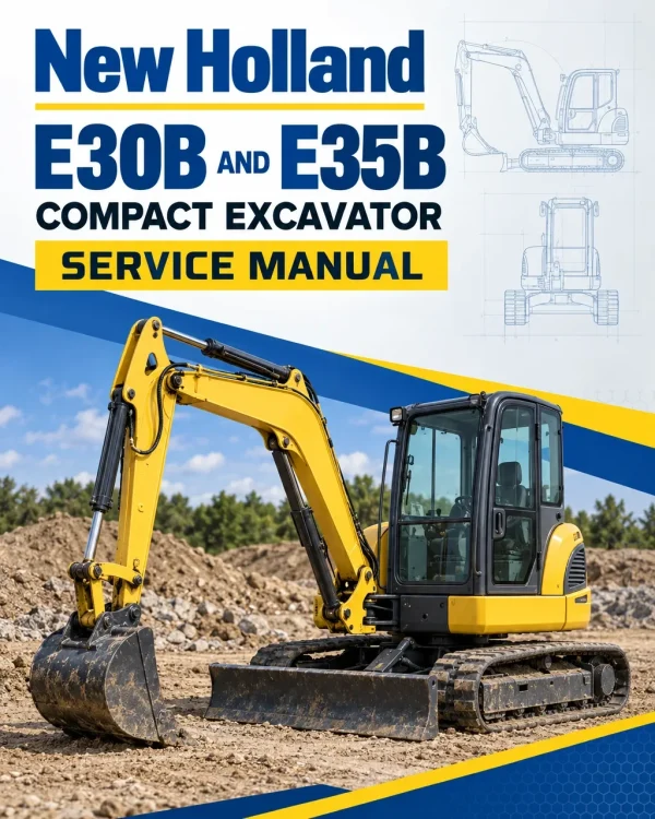 New Holland E30B and E35B Compact Excavator Service Manual New Holland E30B and E35B Compact Excavator Service Manual
