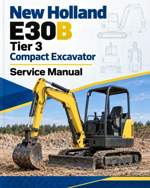 New Holland E30B Tier 3 Compact Excavator Service Manual