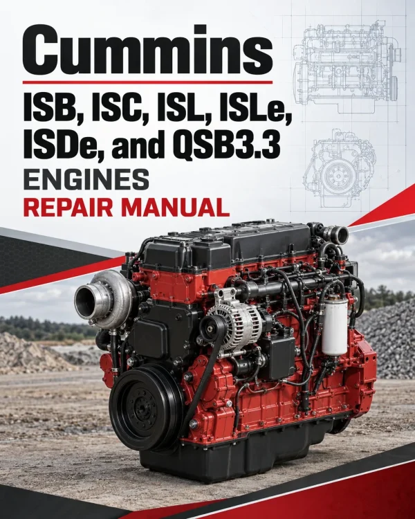 Cummins ISB, ISC, ISL, ISLe, ISDe, and QSB3.3 Engines Repair Manual