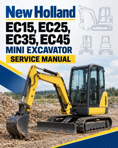 New Holland EC15, EC25, EC35, EC45 Mini Excavator Service Manual New Holland EC15, EC25, EC35, EC45 Mini Excavator Service Manual