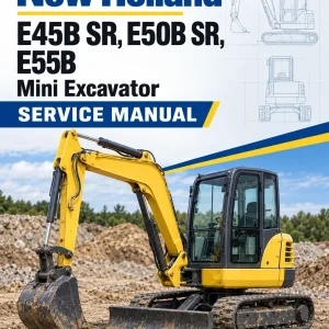 New Holland E45B SR, E50B SR, E55B Mini Excavator Service Manual New Holland E45B SR, E50B SR, E55B Mini Excavator Service Manual