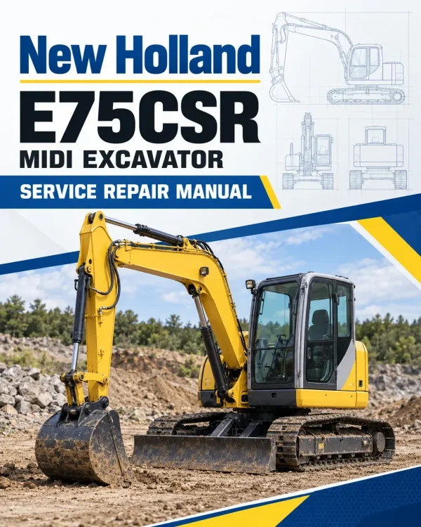 New Holland E75CSR Midi Excavator Service Manual New Holland E75CSR Midi Excavator Service Manual
