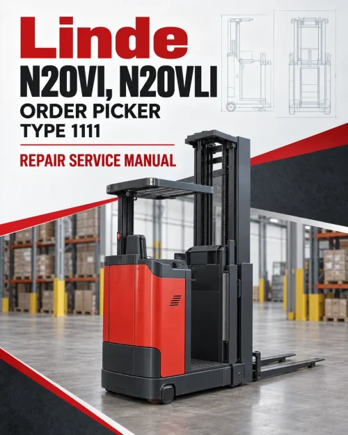 Linde N20VI, N20VLI Order Picker Type 1111 Repair Service Manual Linde N20VI, N20VLI Order Picker Type 1111 Repair Service Manual