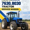 New Holland 7630, 8030 Tractor Service Manual New Holland 7630, 8030 Tractor Service Manual