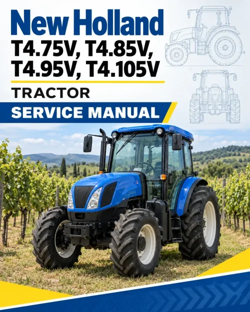 New Holland T4.75V, T4.85V, T4.95V, T4.105V Tractor Service Manual New Holland T4.75V, T4.85V, T4.95V, T4.105V Tractor Service Manual