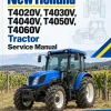 New Holland T4020V, T4030V, T4040V, T4050V, T4060V Tractor Service Manual