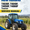 New Holland T4030F, T4040F, T4050F, T4060F Tractor Service Manual New Holland T4030F, T4040F, T4050F, T4060F Tractor Service Manual