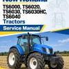 New Holland TS6000, TS6020, TS6030, TS6030HC, TS6040 Tractors Service Manual New Holland TS6000, TS6020, TS6030, TS6030HC, TS6040 Tractors Service Manual