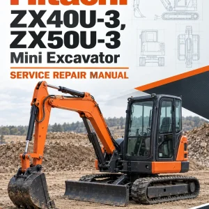 Hitachi ZX40U-3, ZX50U-3 Mini Excavator Service Repair Manual Hitachi ZX40U-3, ZX50U-3 Mini Excavator Service Repair Manual