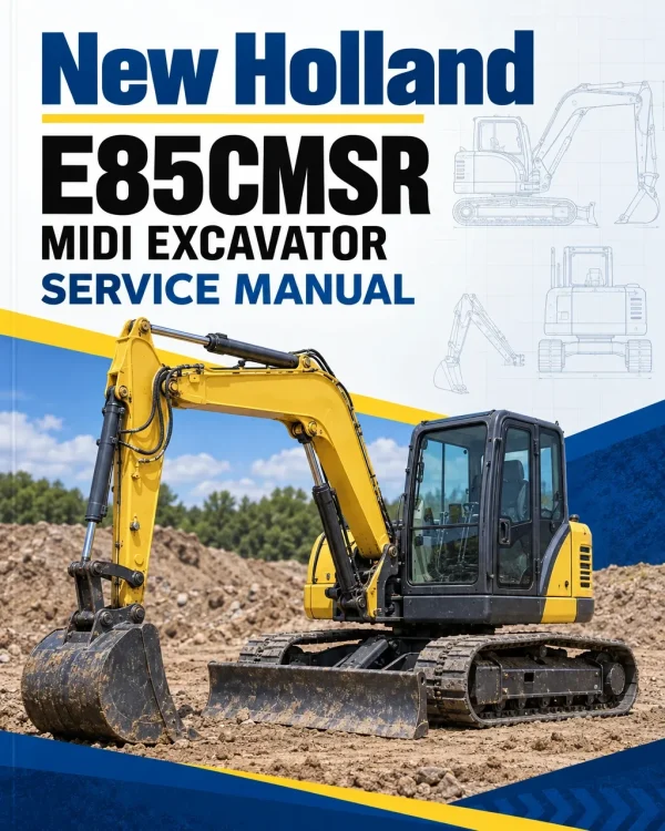 New Holland E85CMSR Midi Excavator Service Manual New Holland E85CMSR Midi Excavator Service Manual