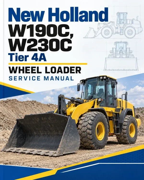 New Holland W190C, W230C Tier 4A Wheel Loader Service Manual New Holland W190C, W230C Tier 4A Wheel Loader Service Manual