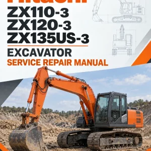 Hitachi ZX110-3, ZX120-3, ZX135US-3 Excavator Service Repair Manual Hitachi ZX110-3, ZX120-3, ZX135US-3 Excavator Service Repair Manual