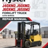 Hyster J40XM2, J50XM2, J60XM2, J65XM2 Forklift Truck A216 Series Repair Manual (USA)
