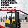 Hyster E30HSD, E35HSD, E40HSD Electric Forklift Truck A219 Series Repair Manual