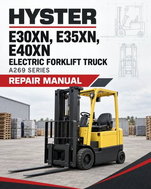 Hyster E30XN, E35XN, E40XN Electric Forklift Truck A269 Series Repair Manual (USA)