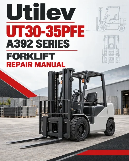 Utilev UT30-35PFE Forklift A392 Series Repair Manual Utilev UT30-35PFE Forklift A392 Series Repair Manual