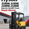 Hyster J2.00XM, J2.50XM, J3.00XM, J3.20XM Electric Forklift Truck A416 Series Repair Manual Hyster J2.00XM, J2.50XM, J3.00XM, J3.20XM Electric Forklift Truck A416 Series Repair Manual
