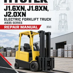Hyster J1.6XN, J1.8XN, J2.0XN Electric Forklift Truck A935 Series Repair Manual (EU)
