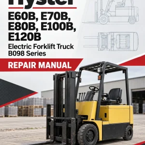 Hyster E60B, E70B, E80B, E100B, E120B Electric Forklift Truck B098 Series Repair Manual