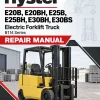 Hyster E20B, E20BH, E25B, E25BH, E30BH, E30BS Electric Forklift Truck B114 Series Repair Manual (USA)