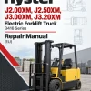 Hyster J2.00XM, J2.50XM, J3.00XM, J3.20XM Electric Forklift Truck B416 Series Repair Manual (EU)
