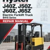 Hyster J40Z, J50Z, J60Z, J65Z Electric Forklift Truck B416 Series Repair Manual (USA) Hyster J40Z, J50Z, J60Z, J65Z Electric Forklift Truck B416 Series Repair Manual (USA)