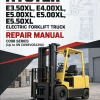 Hyster E3.50XL, E4.00XL, E5.00XL, E5.00XL, E5.50XL Electric Forklift Truck C098 Series Repair Manual (Up to SN C098V06229X)