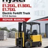 Hyster E1.25XL, E1.50XL, E1.75XL Electric Forklift Truck C114 Series Repair Manual (EU) Hyster E1.25XL, E1.50XL, E1.75XL Electric Forklift Truck C114 Series Repair Manual (EU)