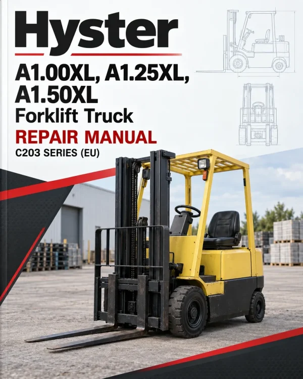Hyster A1.00XL, A1.25XL, A1.50XL Forklift Truck C203 Series Repair Manual (EU)